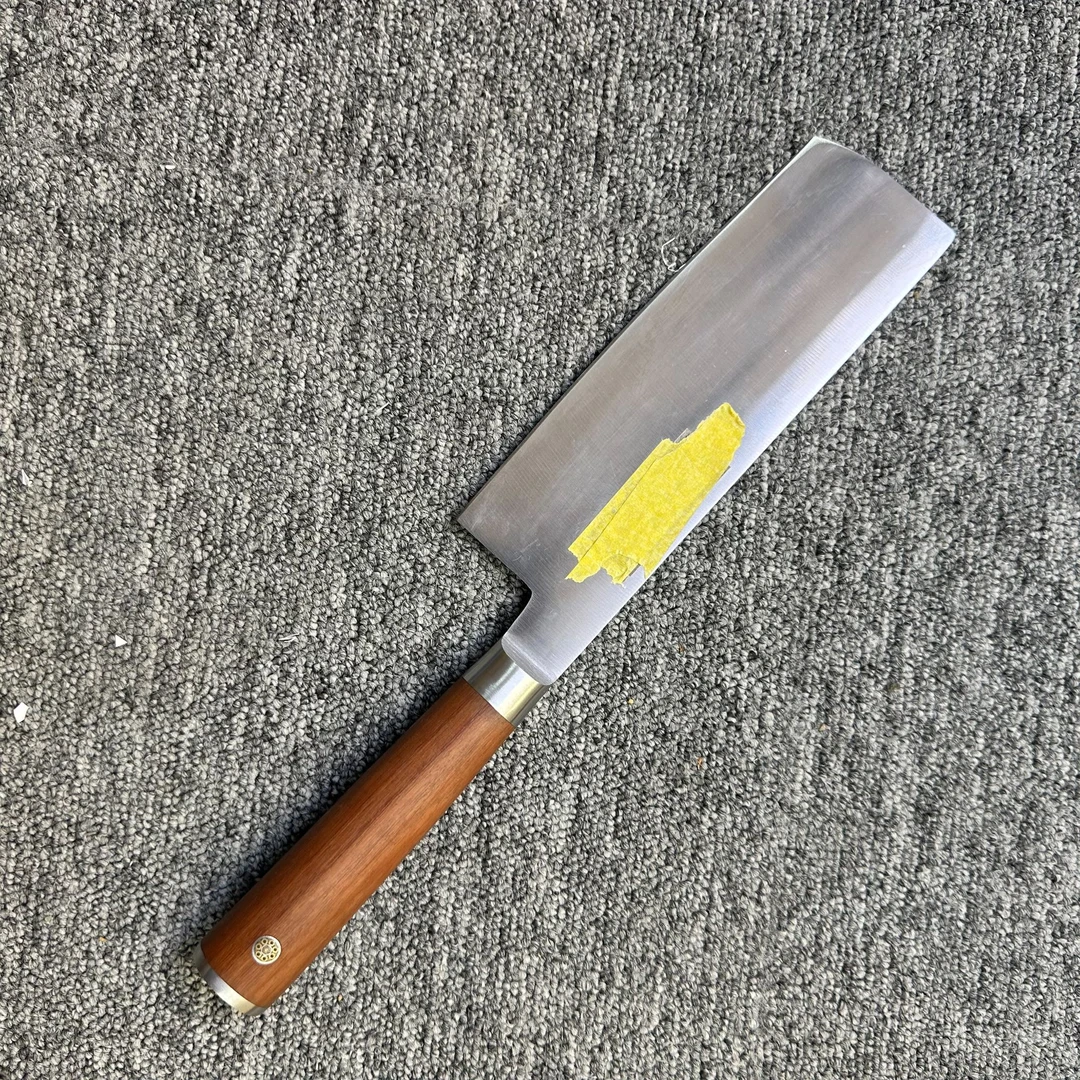 黑色盖标小菜切手柄带钉钢头钢低加固手工款式日式