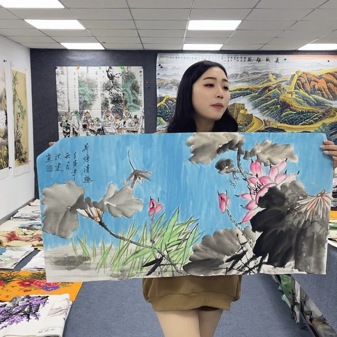 国画作品小姐姐放漏…