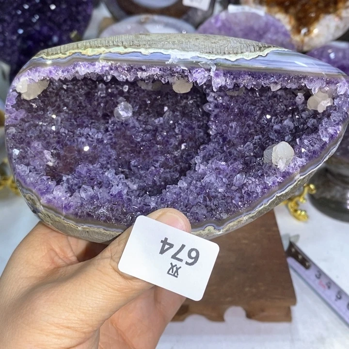 水晶大型摆件（非配饰）未镶嵌方解石