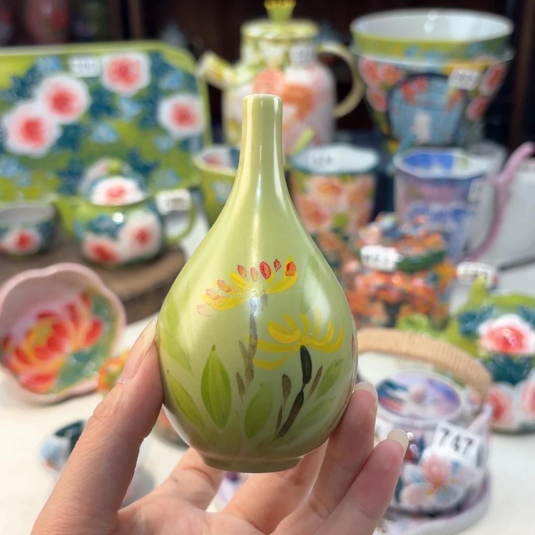 景德镇手绘高温釉下彩陶瓷茶具