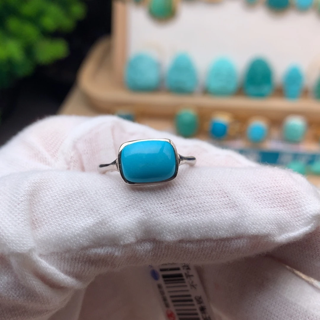 绿松石珠宝奇石银S925镶嵌