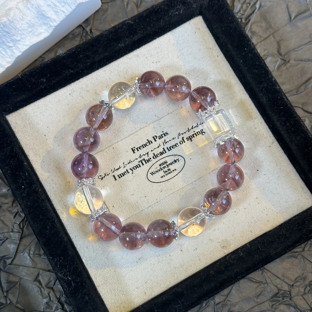 【葡萄多肉 】天然水晶原创小众设计