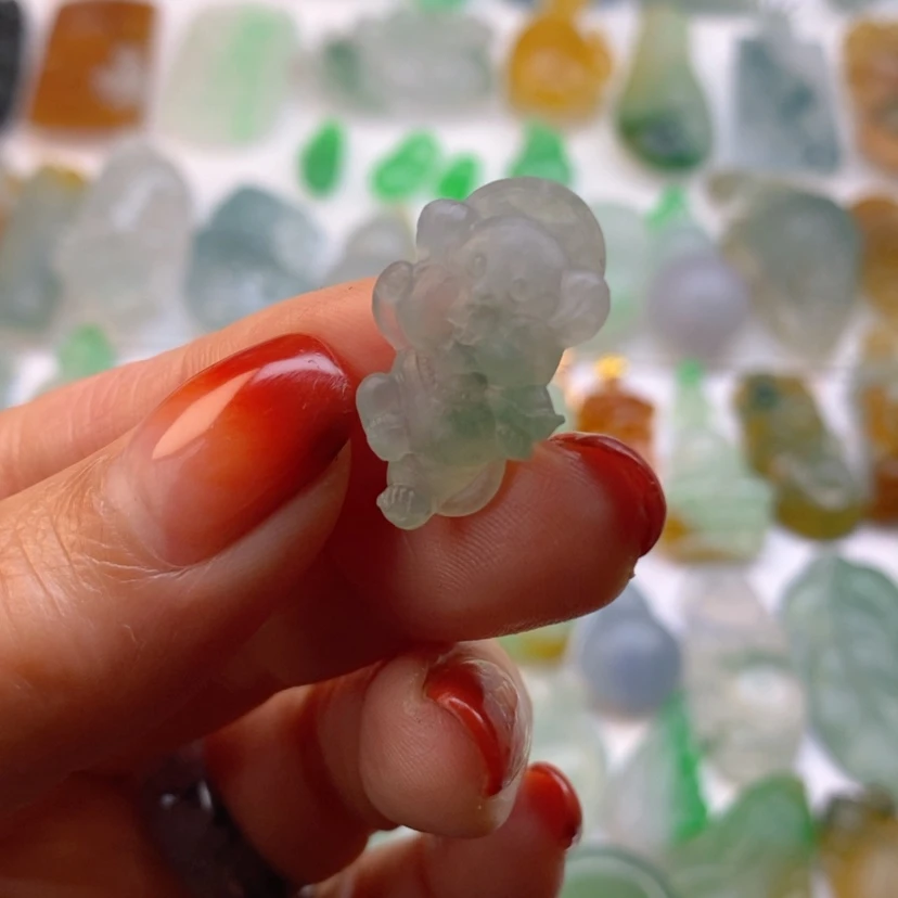 【闪购商品】定制翡翠未镶嵌米老鼠