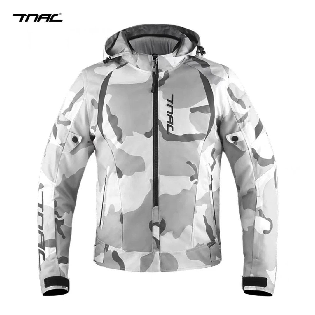 拓驰摩托车骑行服迷彩蝙蝠防水防摔摩旅通勤防寒机车服四季