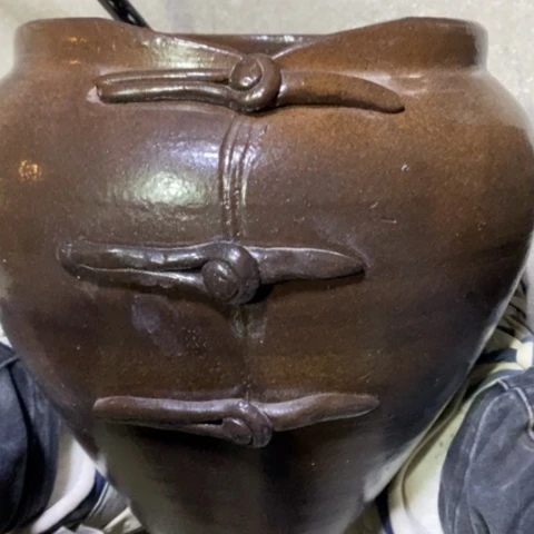 【闪购商品】紫砂花盆高28口22手工