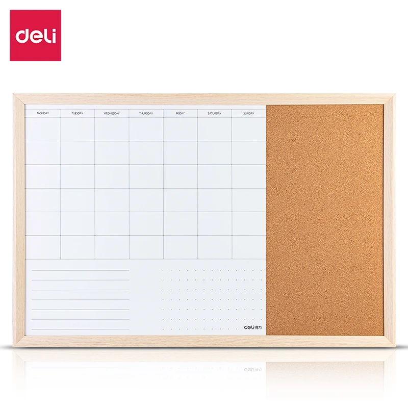 【直播】得力MQ104周计划留言板762*508mm(白色)