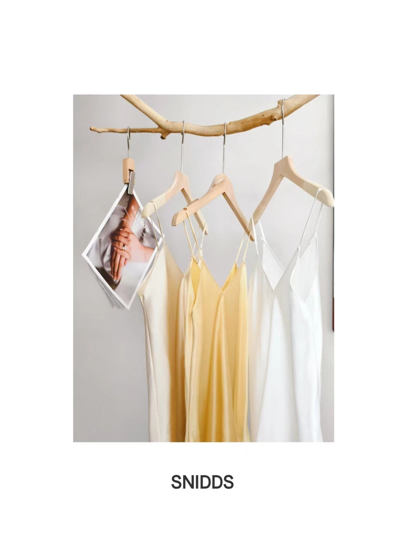 6/27女士夏日 经典素缎醋酸百搭纸片人吊带