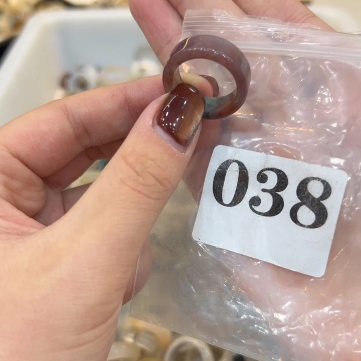 玛瑙/玉髓合金戒指38港17