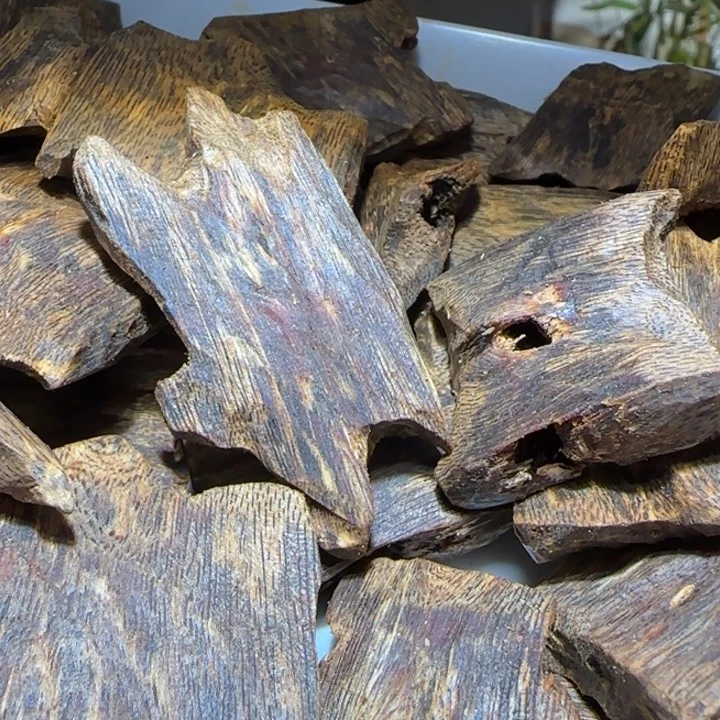 手把件沉香海南老白棋块料100克