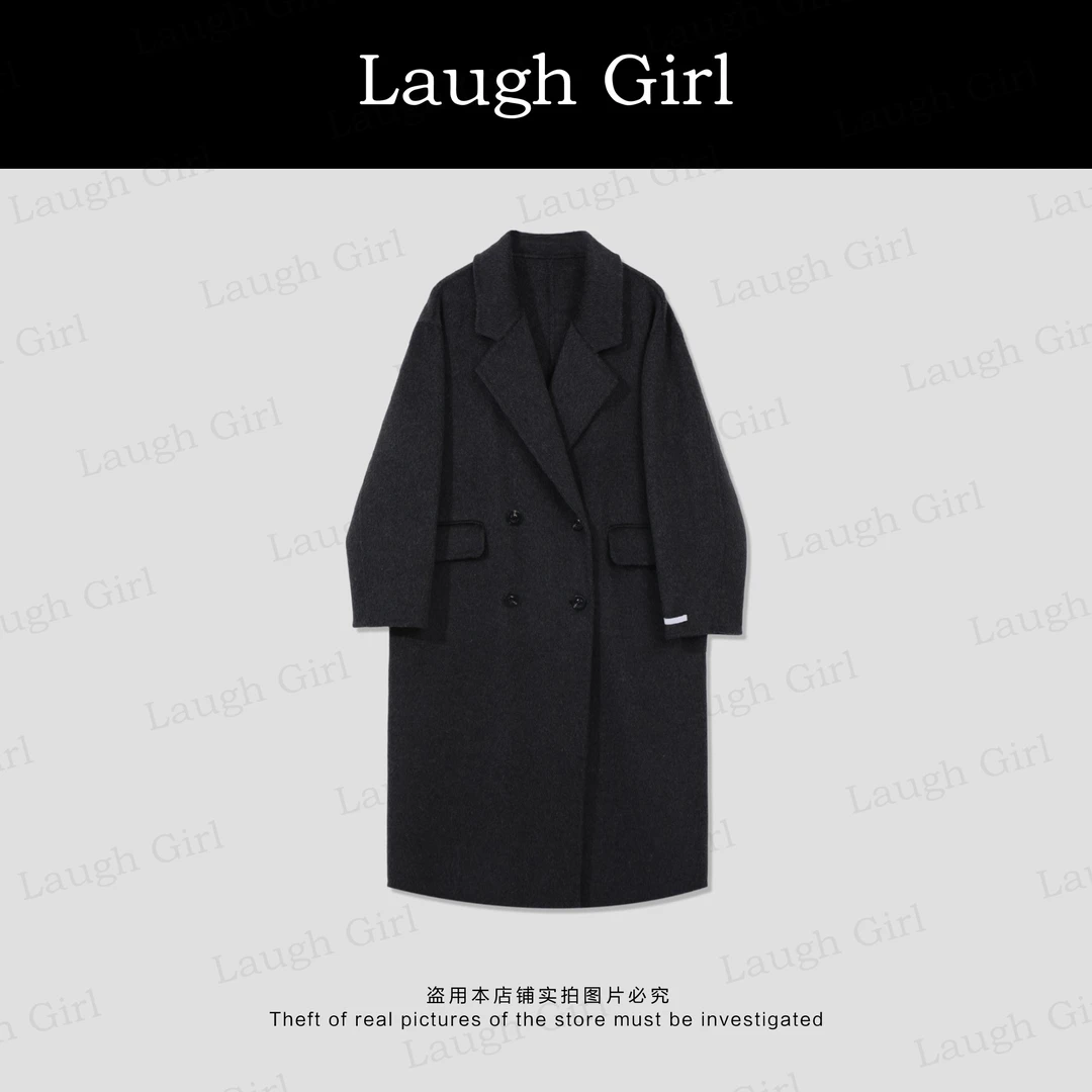 楚楚君 Laugh girl【韩剧女主】气场十足翻领双面大衣SL531003J