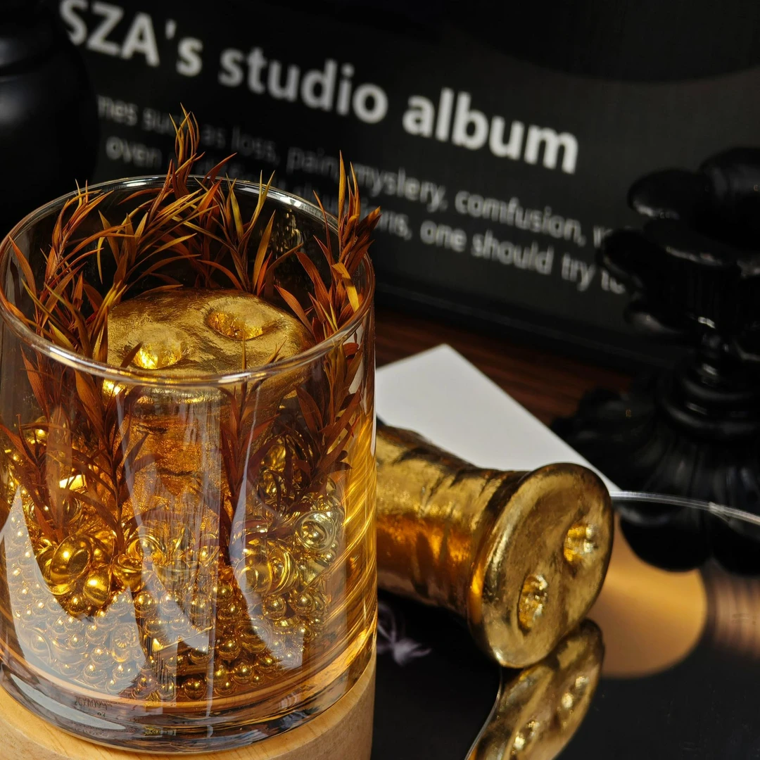 黄金有质感摆件生日礼物寓意好彩头手工礼品礼盒摆件万事如意