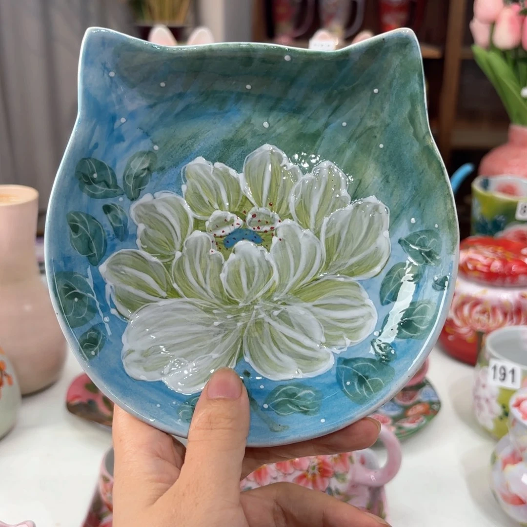 景德镇手绘高温釉下彩陶瓷茶具