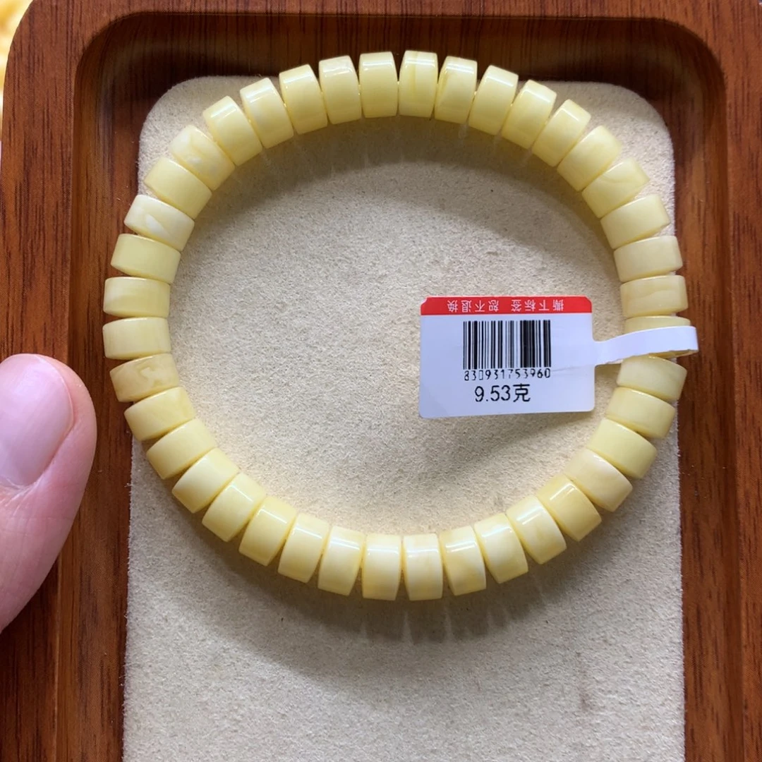 未镶嵌蜜蜡手链蜜蜡