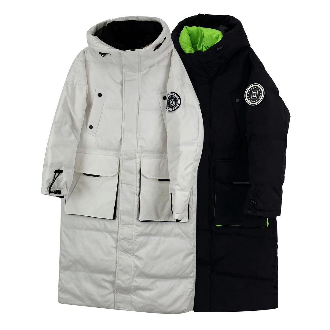 冬季女款棉服连帽中长款休闲长款潮流加厚韩版0026