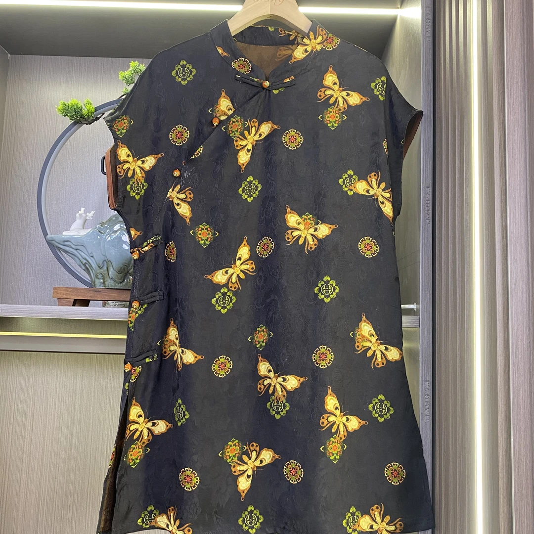 【画蝶】国风新中式6A级香云气质澳代上衣