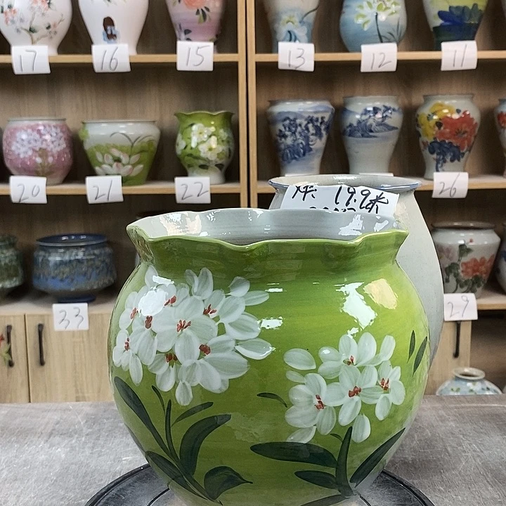 缸13zp景德镇陶瓷花盆