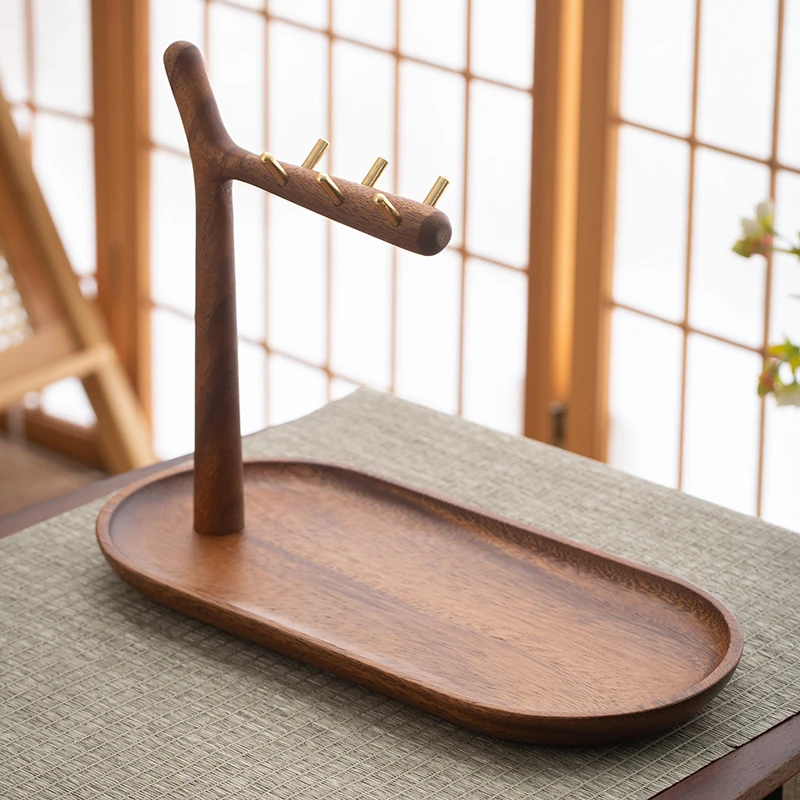 南美胡桃木玄关收纳摆件30*14*23(hp184)