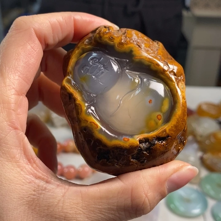 玛瑙/玉髓吊坠(不含链)未镶嵌