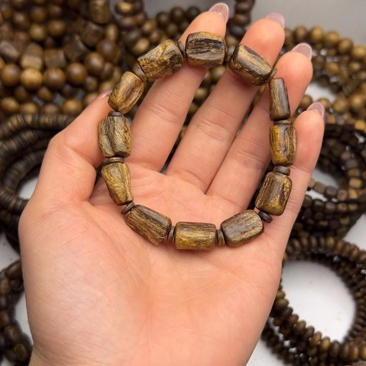 沉香沉香碎屑种植奇楠99结油 树心珠8克