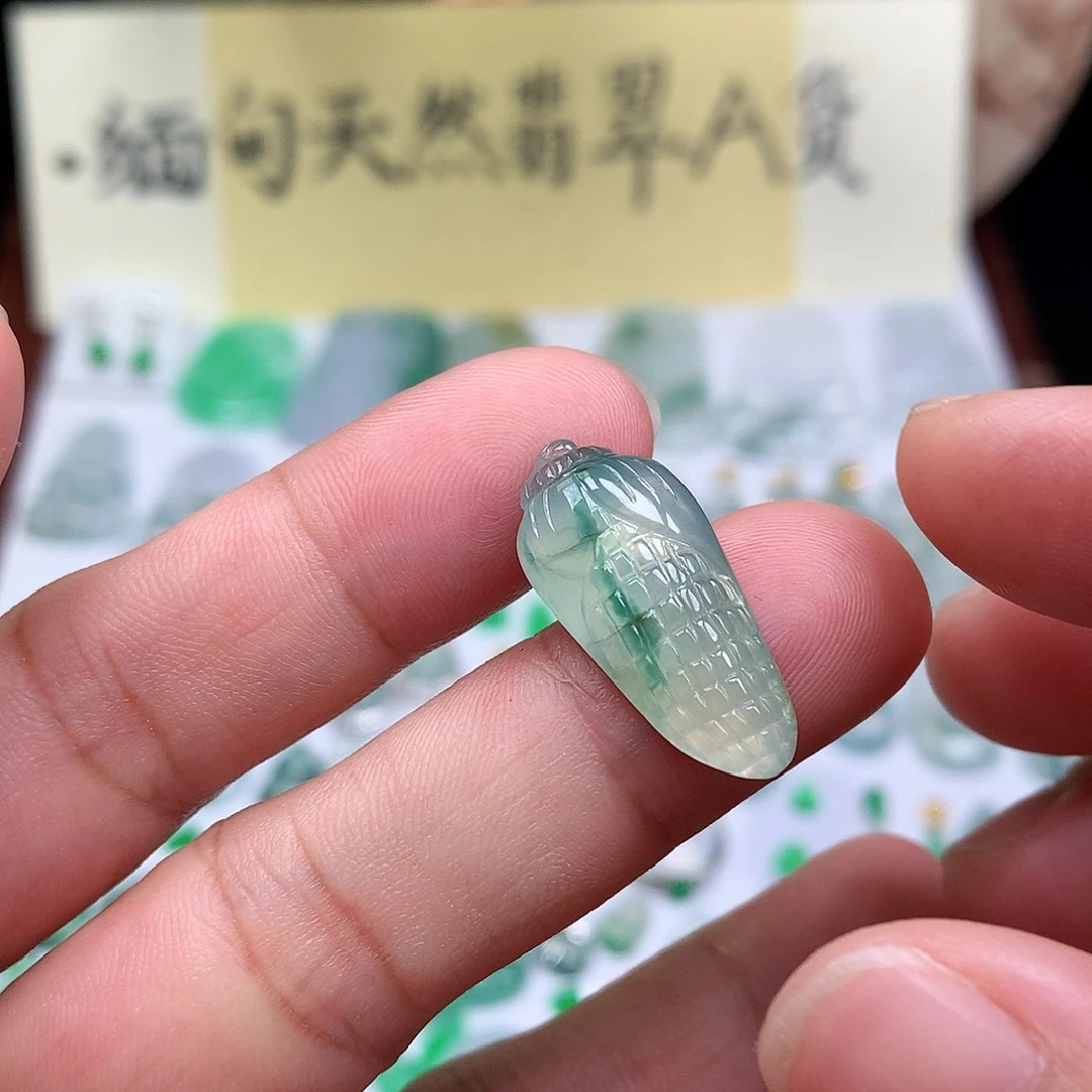 翡翠散珠缅甸天然A货翡翠冰种玉米