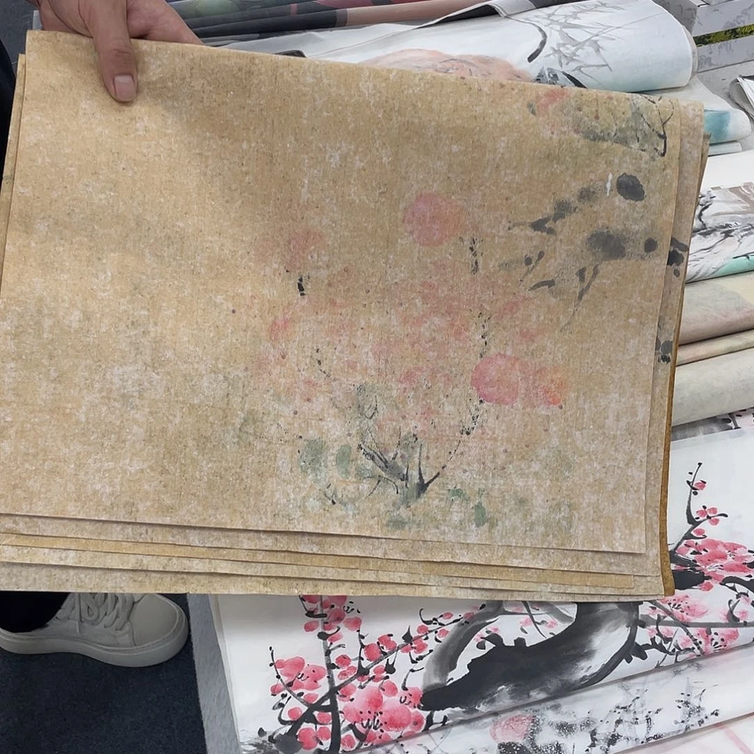 国画纯手工制作的