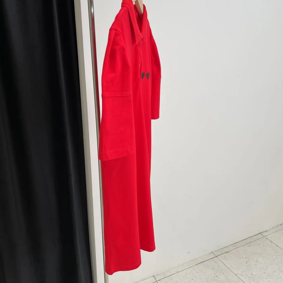 新款连衣裙红色5575宸系