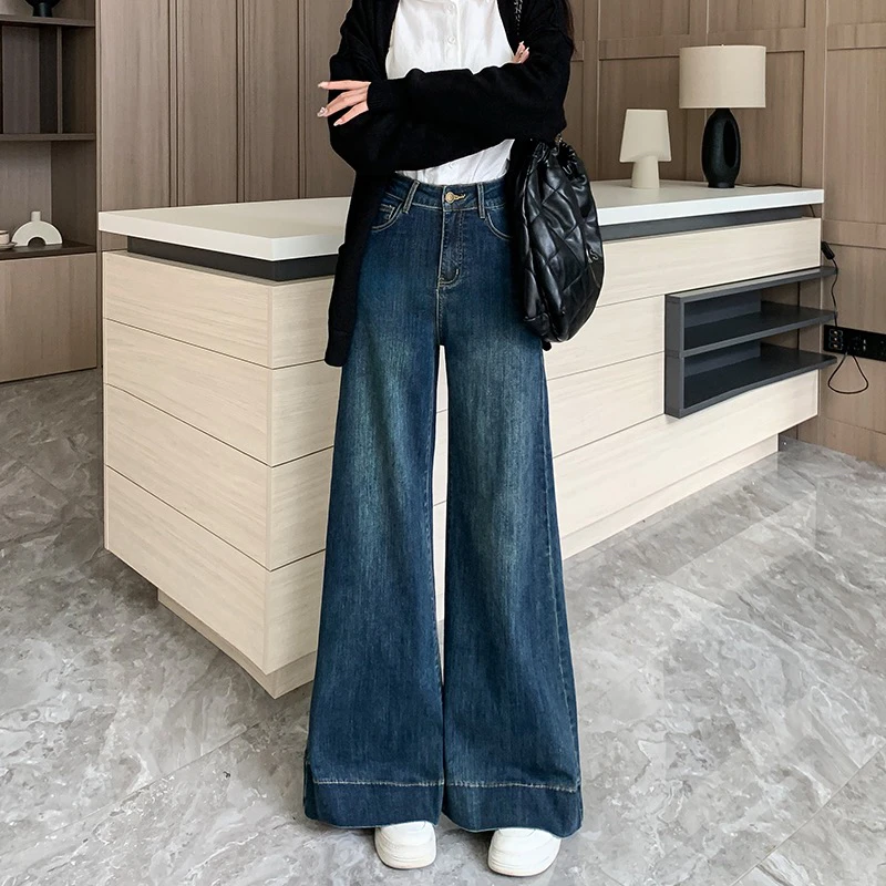 91长小个子不贴腿微喇裤