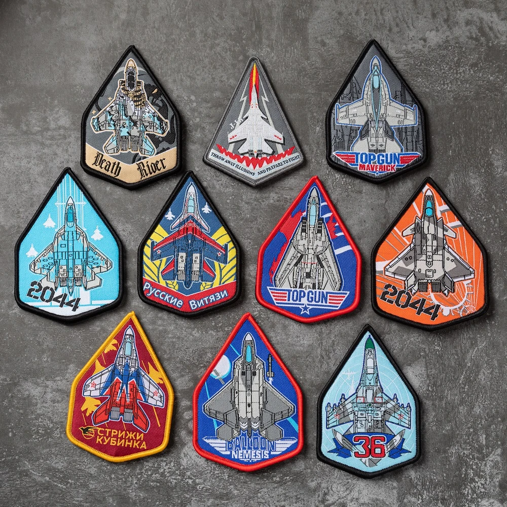 户外军鸟魔术贴臂章TOPGUN织唛轰6K织唛俄罗斯臂章战术士气章