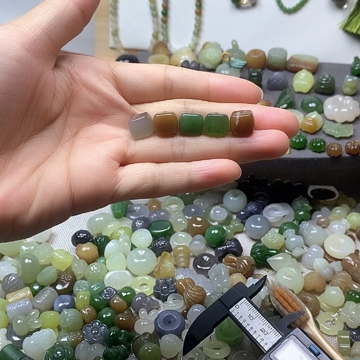 未镶嵌和田玉挂件方糖68一个多样性发其一