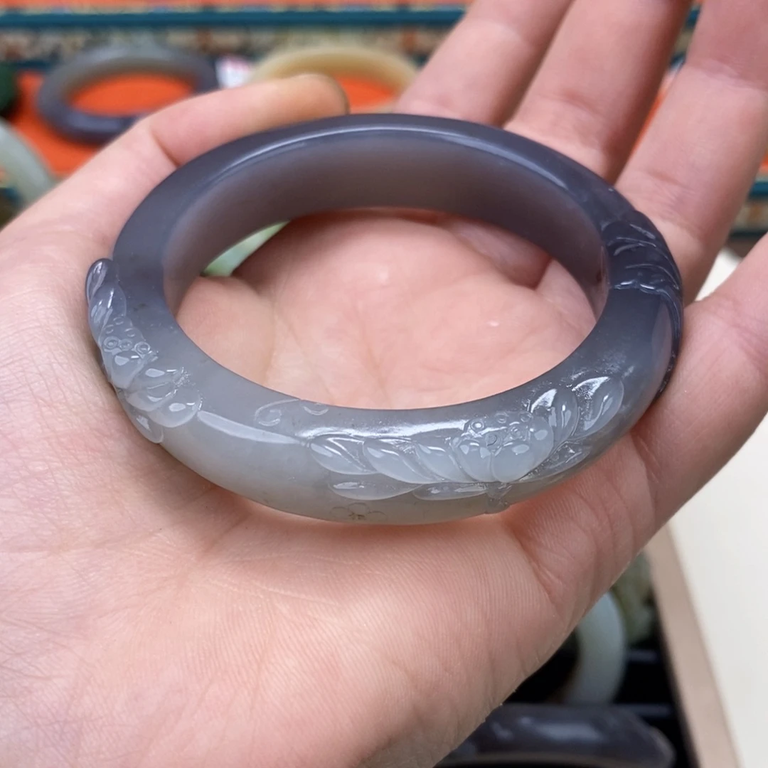 和田玉手镯54未镶嵌