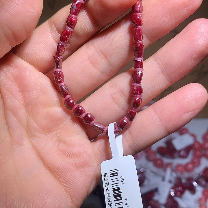 天然辰砂原矿随行串