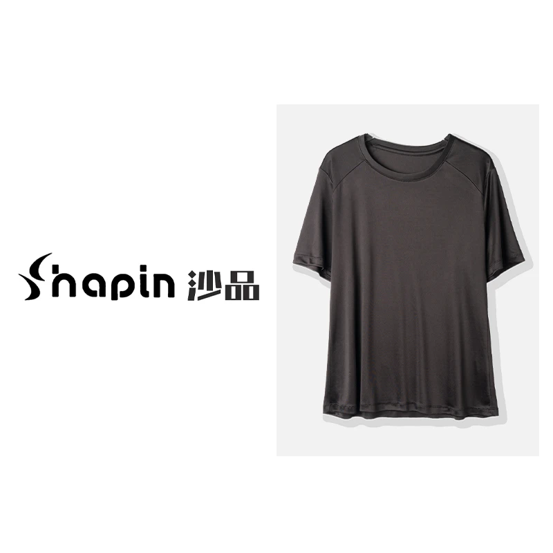 短袖圆领醋酸T恤衫女夏季休闲基础款百搭纯色薄款上衣ZT24008-2