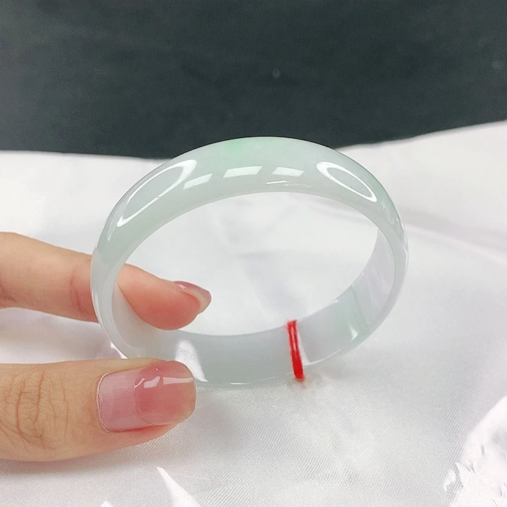 翡翠未镶嵌手镯圈50.9，05092