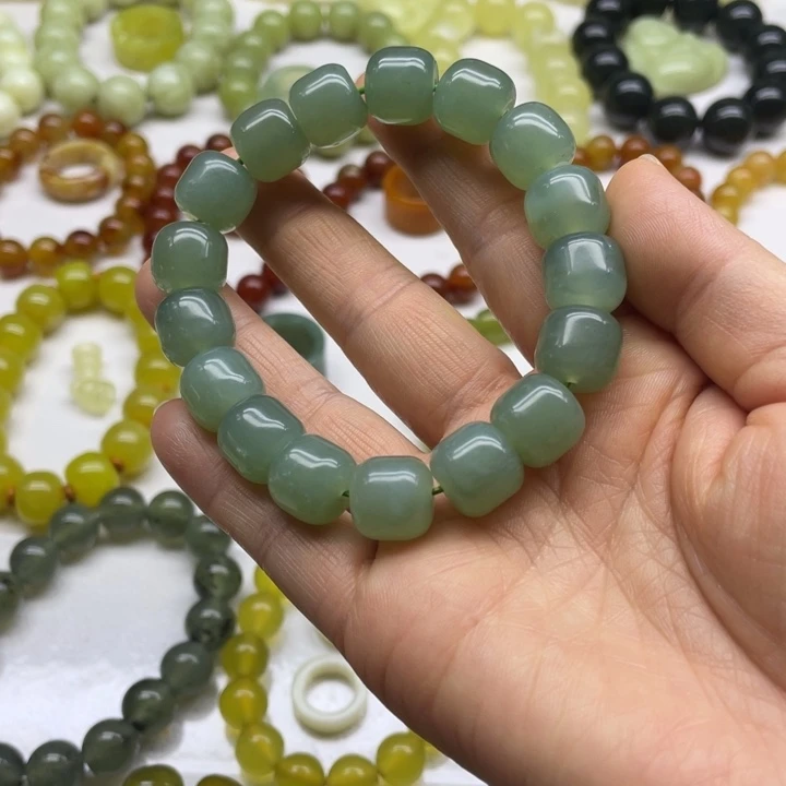 蛇纹石玉手串未镶嵌?***、