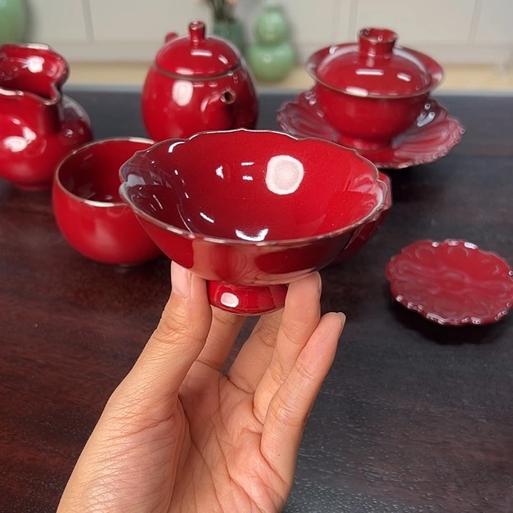 龙泉云间青瓷小米茶器