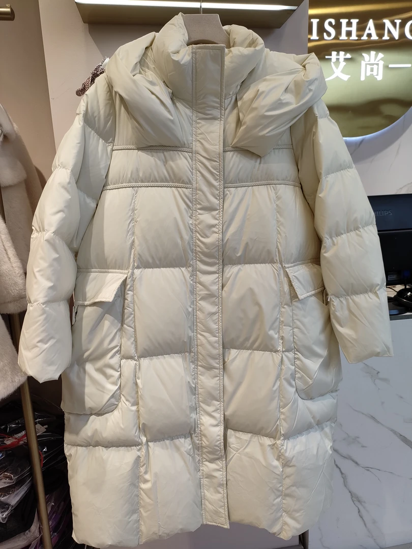 艾尚女装中长款羽绒服233921款
