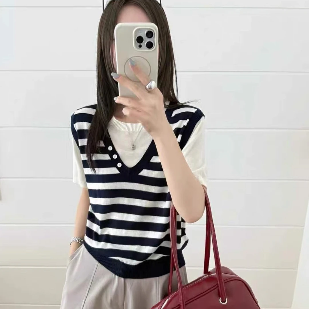 【海南简爱】针织衫显瘦女装宽松减龄114
