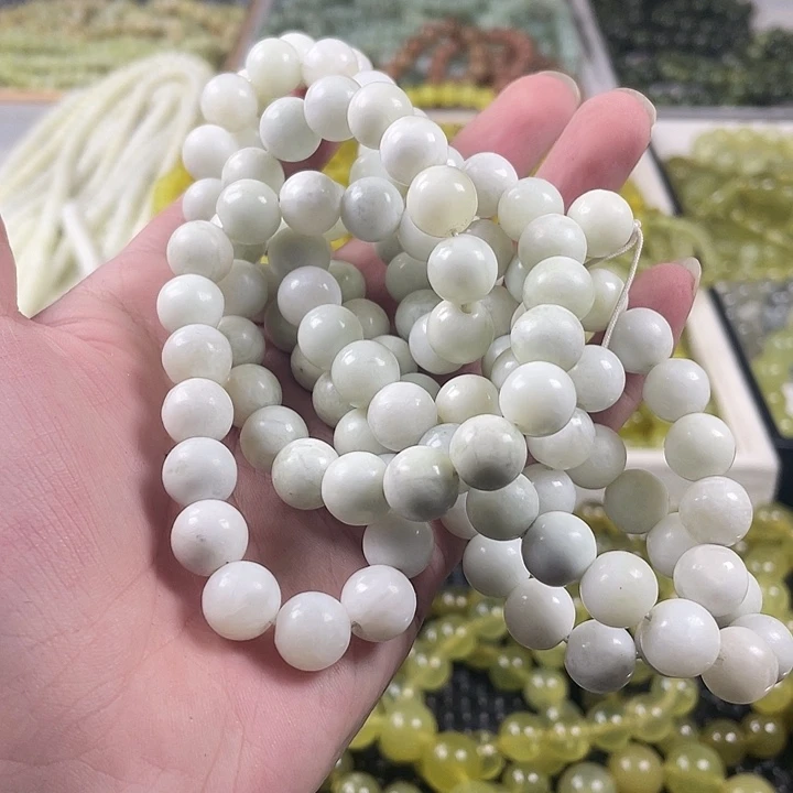 蛇纹石玉未镶嵌手链