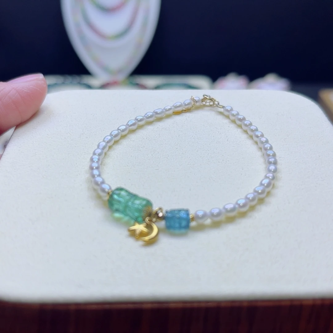 碧玺手链未镶嵌真****多宝手链