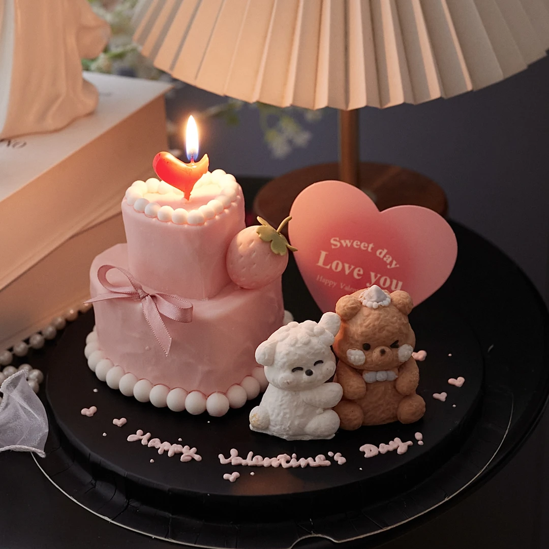 【佳妍】七夕新款巧克力蛋糕装饰摆件情人节告白表白情侣烘焙插件