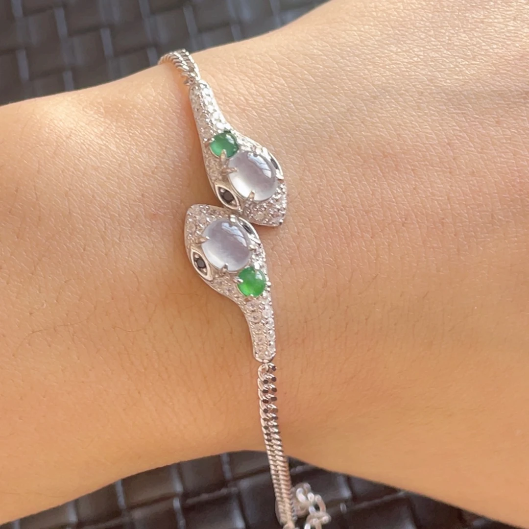 翡翠颈饰未镶嵌蛇链