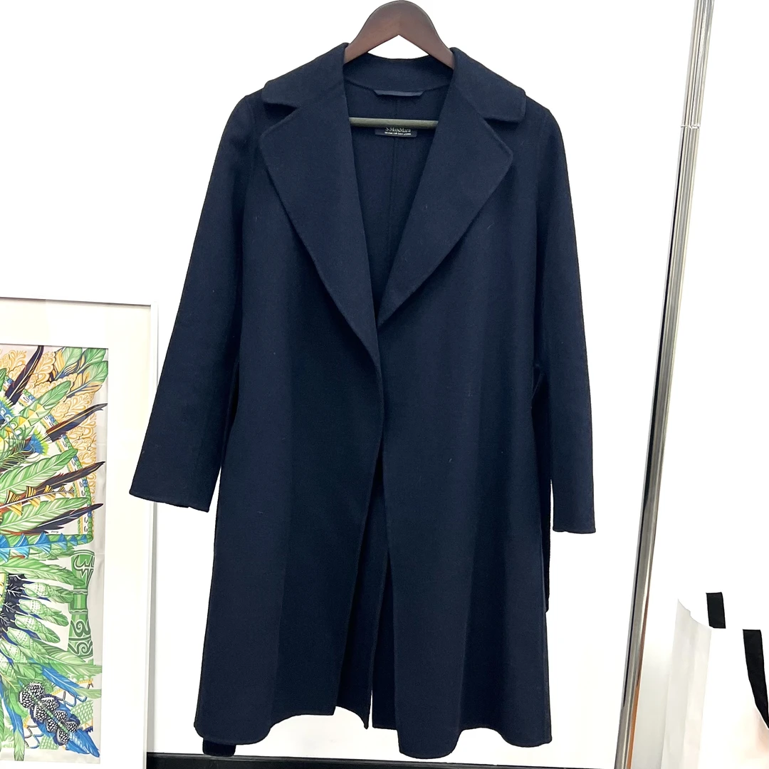 99新 MaxMara 有奢友得严选丨深蓝色大衣 00133