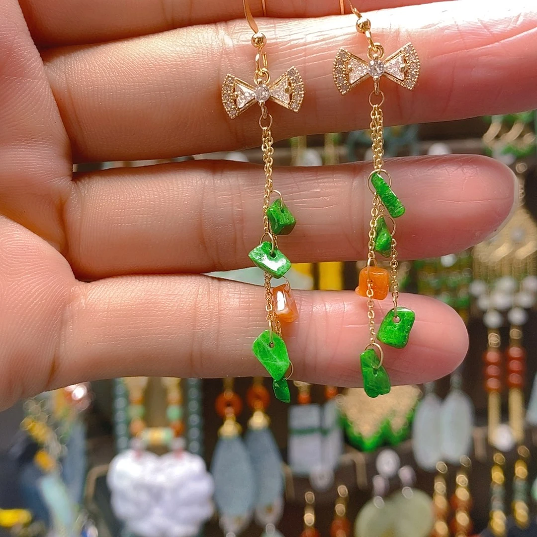 未镶嵌翡翠耳饰翡翠
