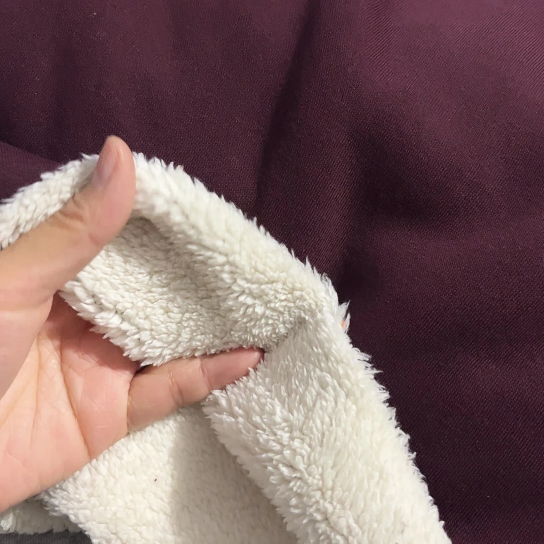 酱紫色羊驼绒1.8×2米长带螺纹