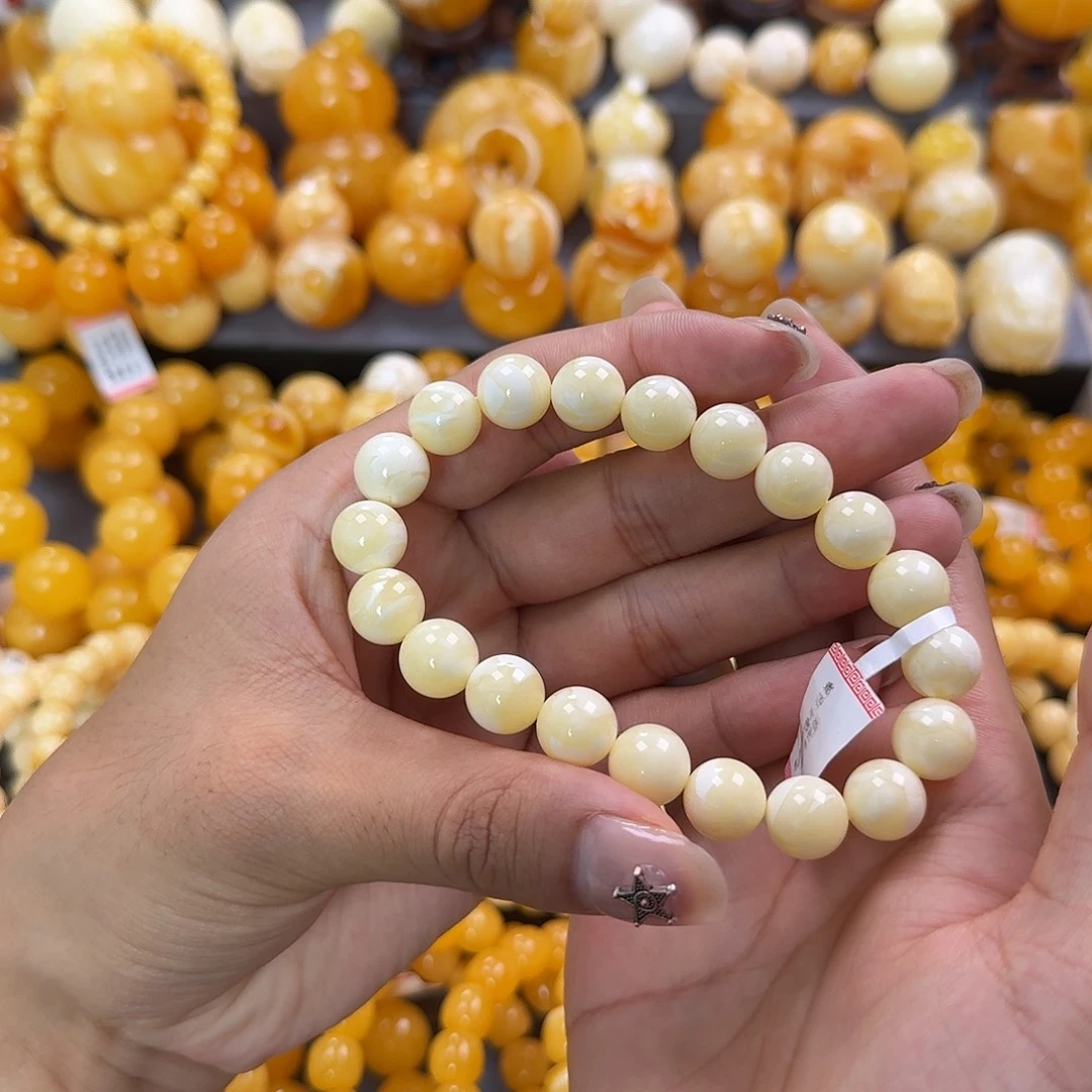 蜜蜡未镶嵌珠宝奇石同料11mm