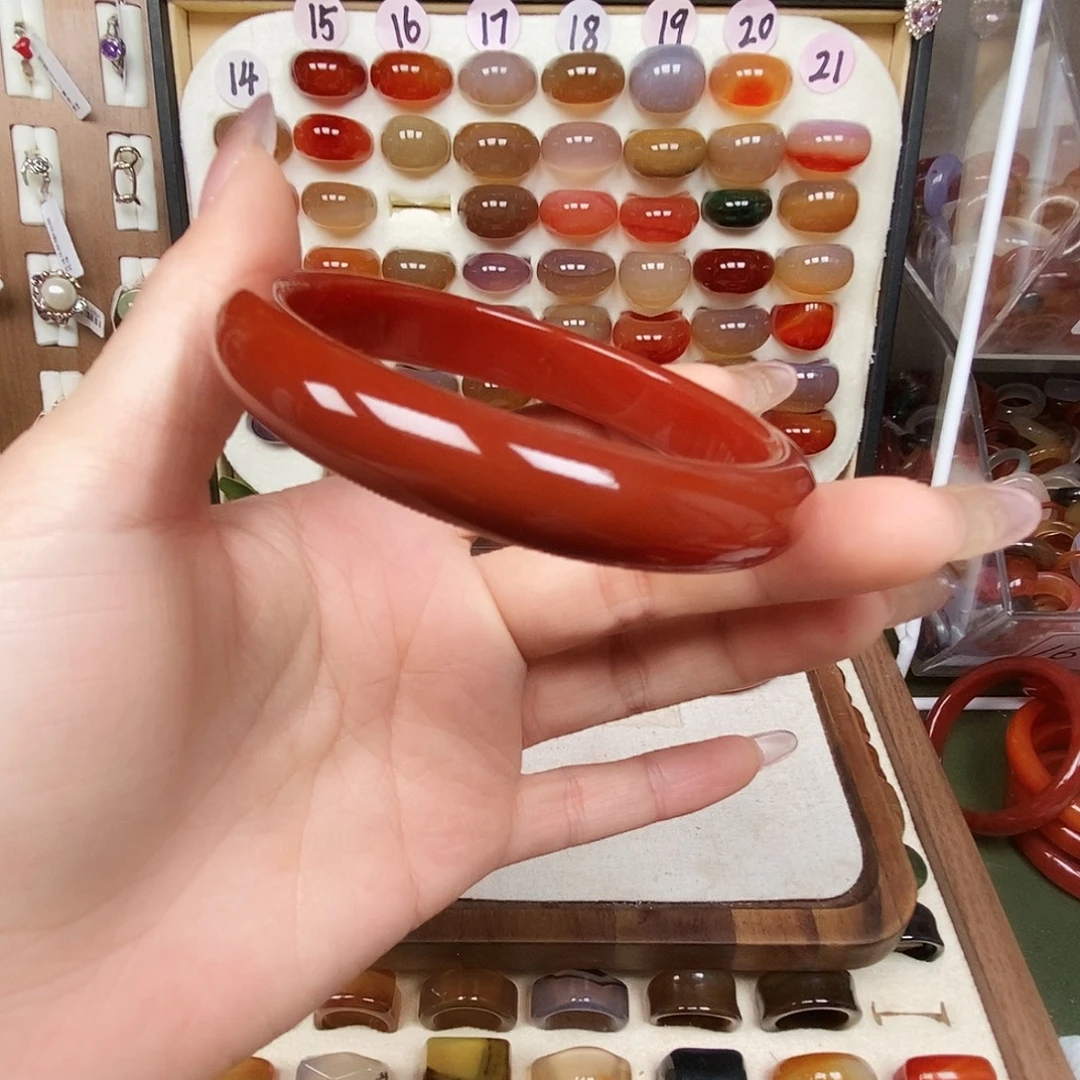 静***醒玛瑙/玉髓未镶嵌戒指