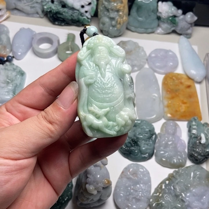颈饰未镶嵌翡翠财爷35