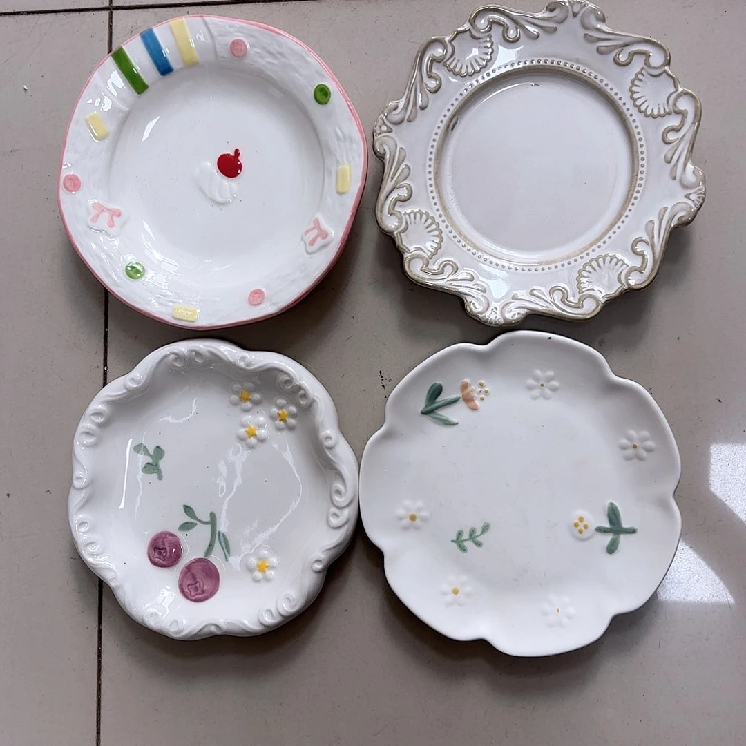 瓷片瑕疵特价陶瓷骨碟