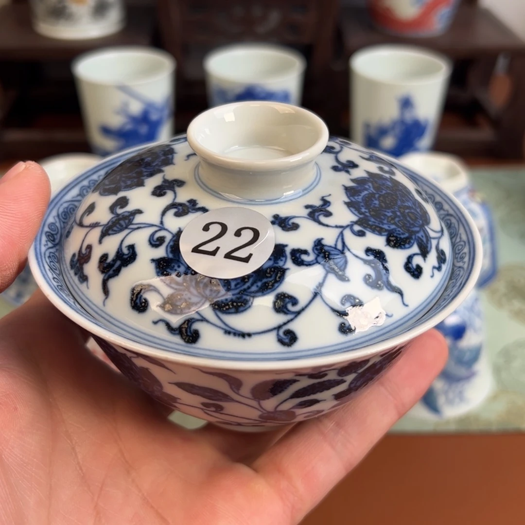 瓷片景德镇瓷器手工手绘微瑕