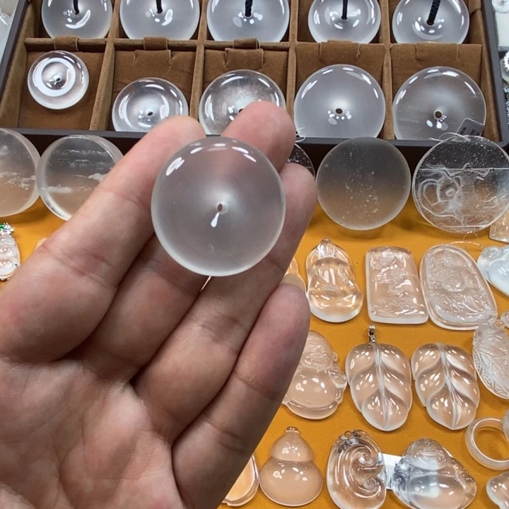 石英质玉平安扣未镶嵌